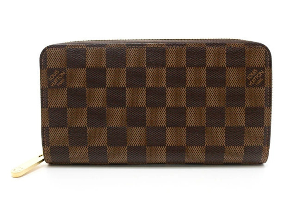 LOUIS VUITTON Zippy Wallet Damier Brown